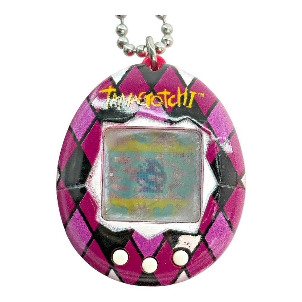 2017 Tamagotchi Original Majestic Argyle Digital Virtual Pet TESTED Works